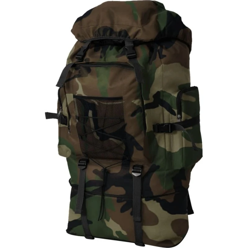 vidaXL Militærygsæk XXL 100 l Camouflage