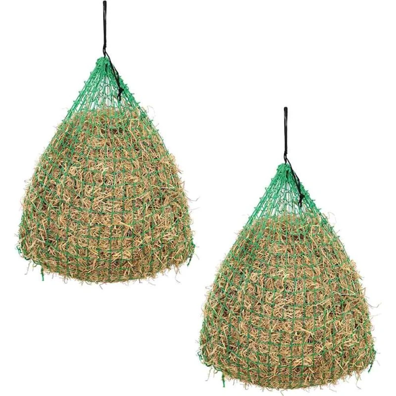 vidaXL Hønet 2 stk rund 0,75x0,5 m PP grøn