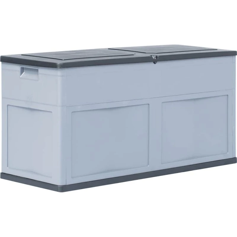 vidaXL hyndeboks 320 L – grå/sort