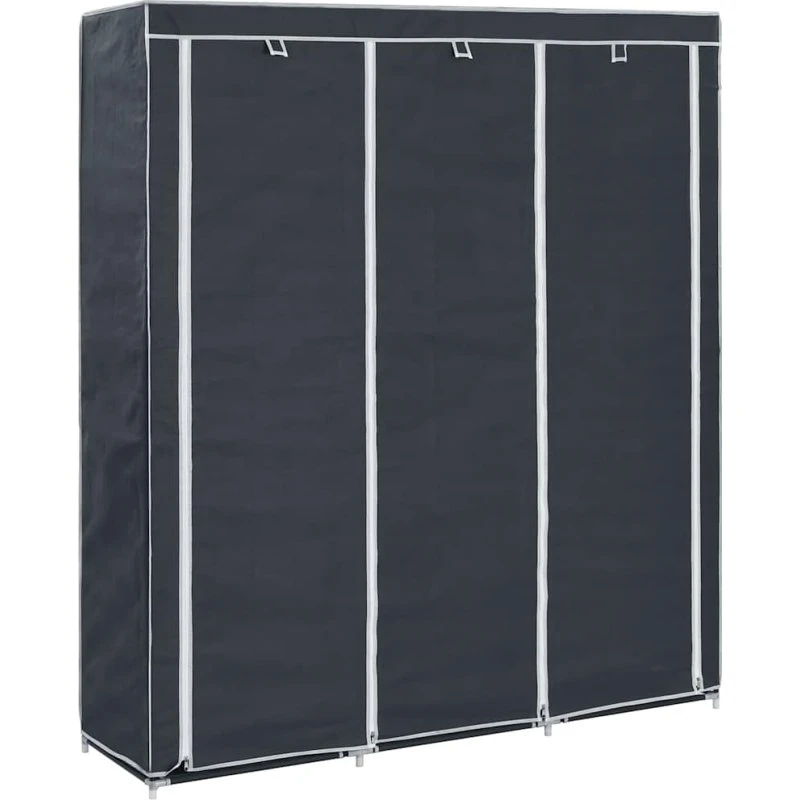 vidaXL klædeskab stof 150 x 45 x 175 cm – sort