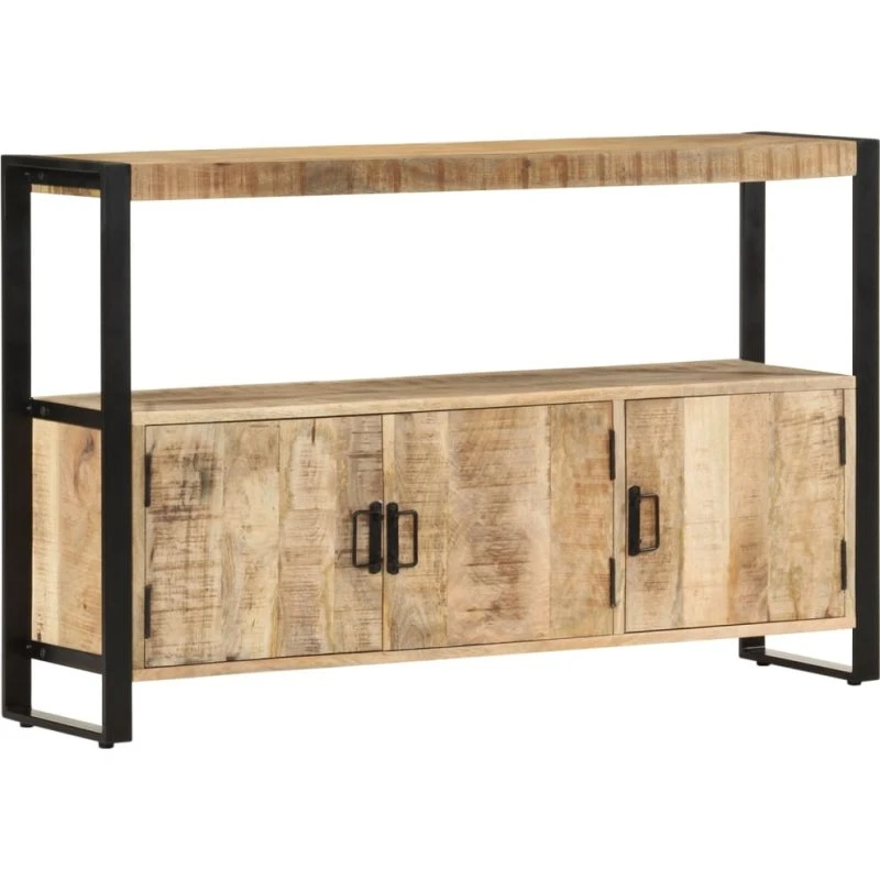 vidaXL Sideskab 120×30×75 cm, massivt mangotræ
