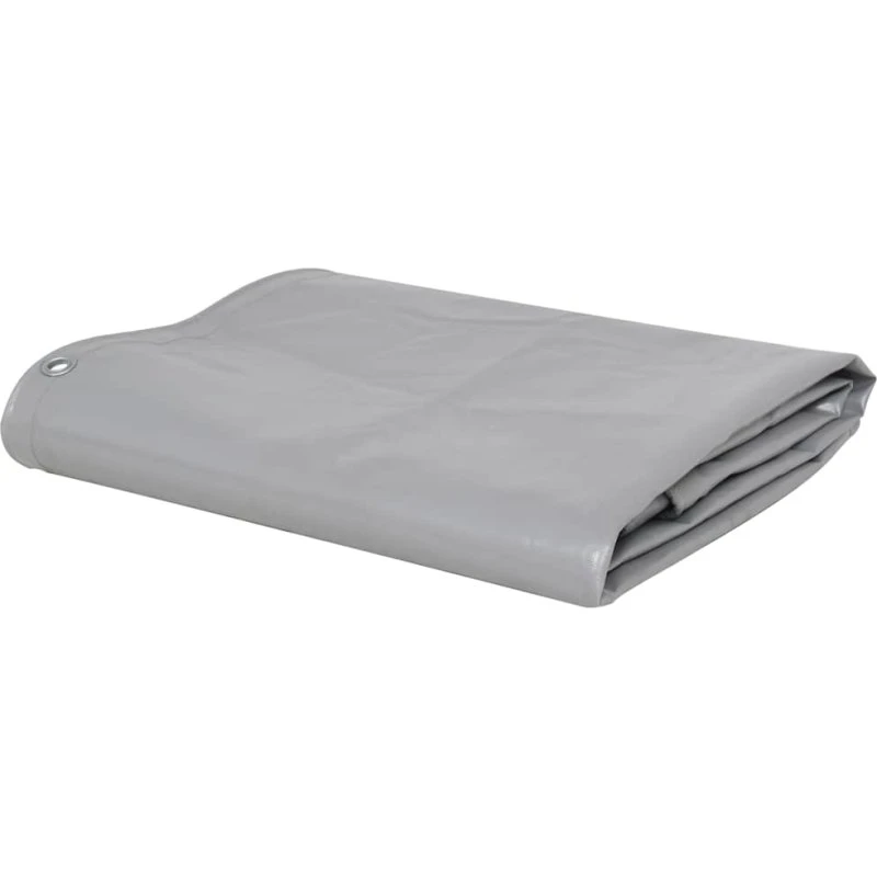 vidaXL presenning 650 g/m² 1,5 x 20 m grå