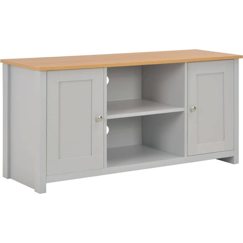vidaXL TV-bord 120x39x58 cm, grå/natur