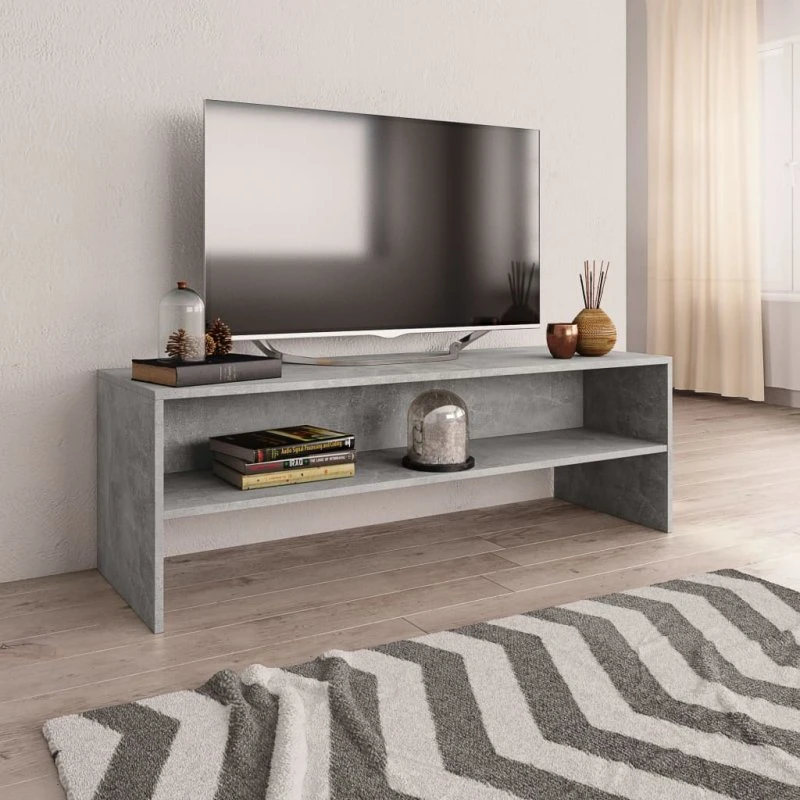 vidaXL TV-bord 120x40x40 cm konstrueret træ – betongrå