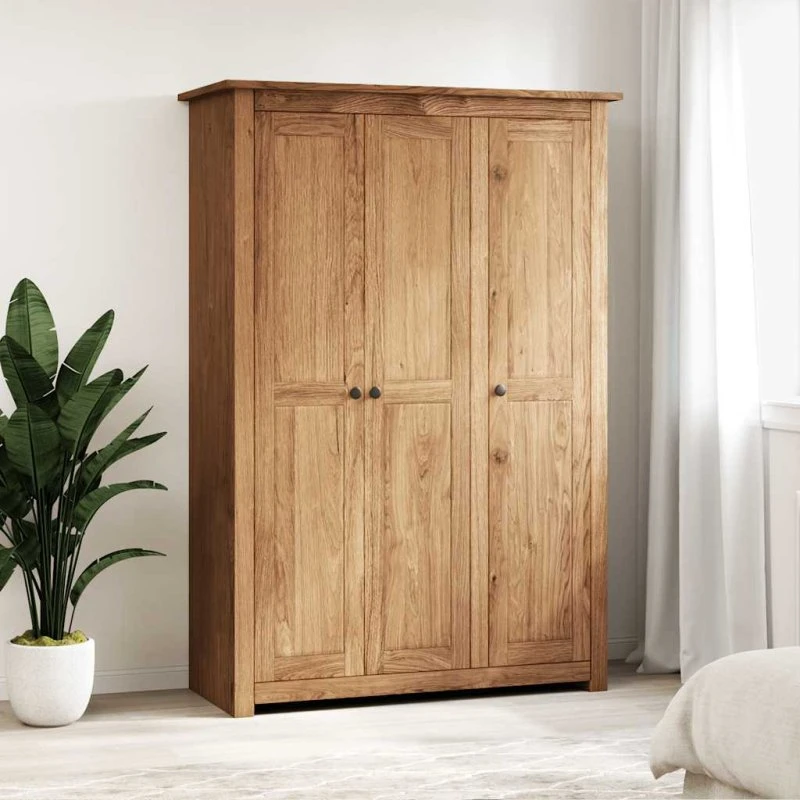 vidaXL klædeskab Panama i massivt fyrretræ, 118x50x171,5 cm