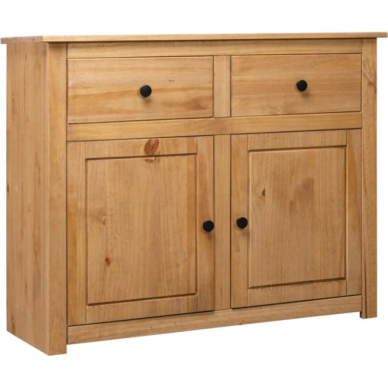 vidaXL Skænk Panama 93x40x80 cm massivt fyrretræ, brun