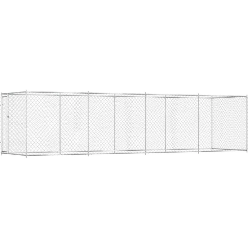 vidaXL udendørs hundeløbegård 760x192x185 cm