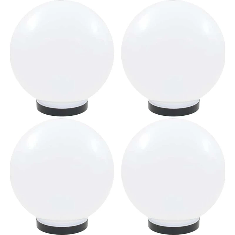 vidaXL LED-kuglelamper 4 stk. 25 cm PMMA