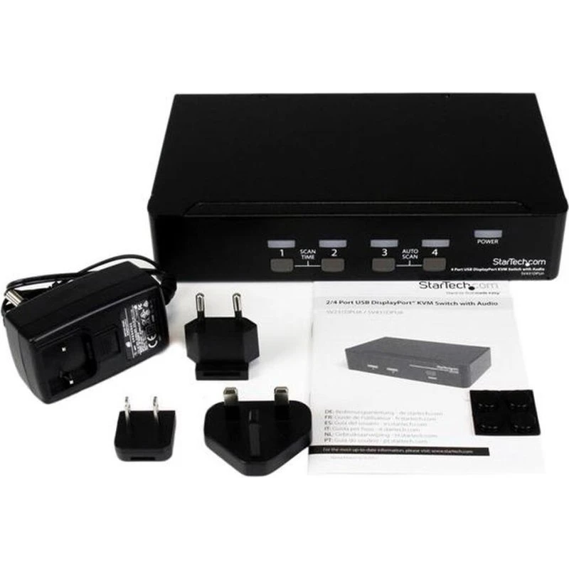 StarTech SV431DPUA 4‑port DisplayPort USB KVM-switch