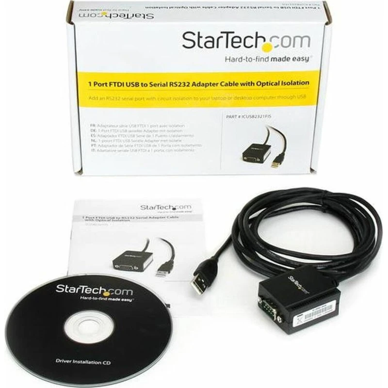 StarTech ICUSB2321FIS USB til RS232-adapter, sort