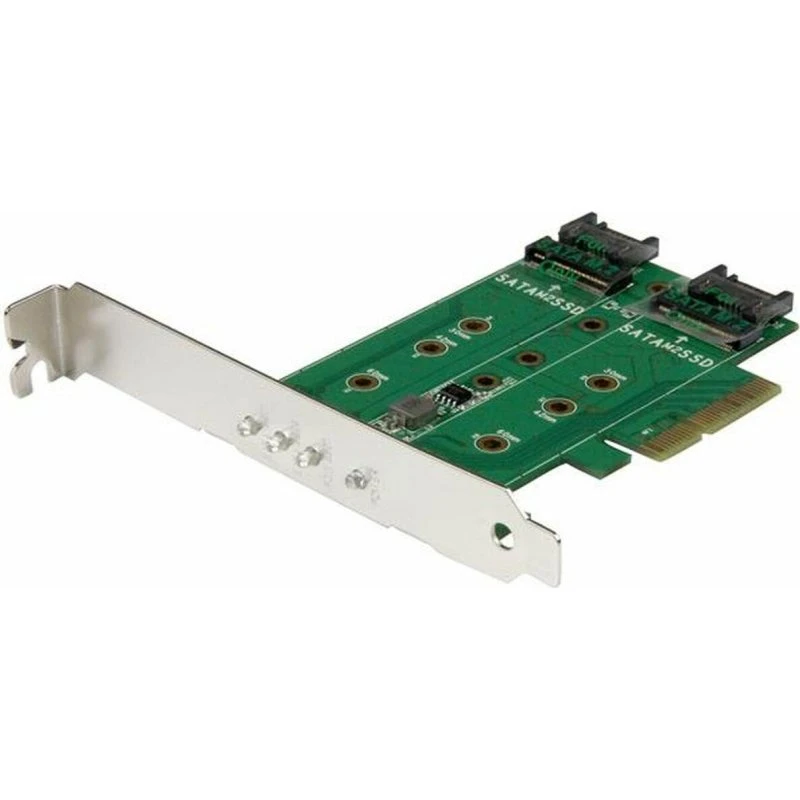 StarTech PEXM2SAT32N1 PCIe 3.0 M.2/SATA controllerkort (sort)