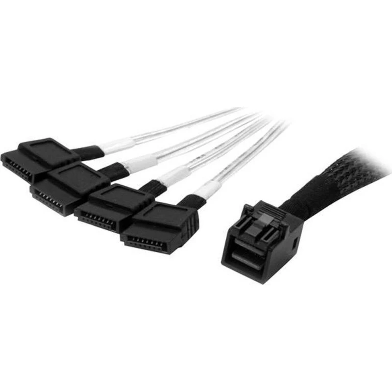 StarTech SAS43SAT1M Mini SAS (SFF-8643) til 4x SATA 1 m, hvid