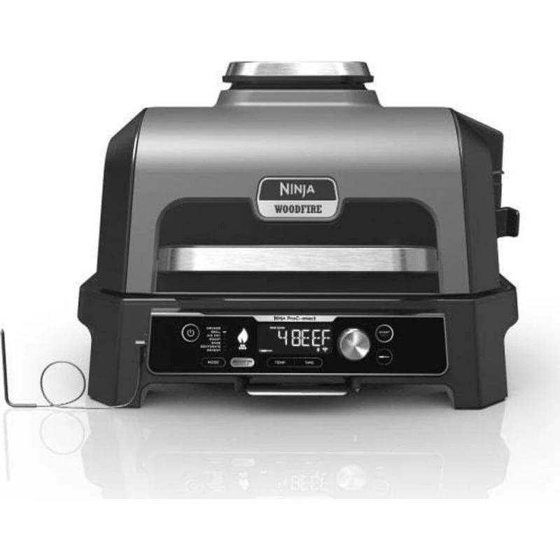 NINJA Woodfire OG901EU — transportabel elektrisk grill, sort