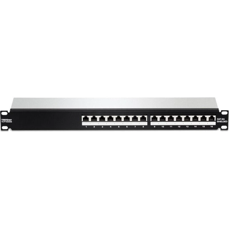 TRENDnet TC-P16C6AS 16-port Cat6a STP 1U patchpanel