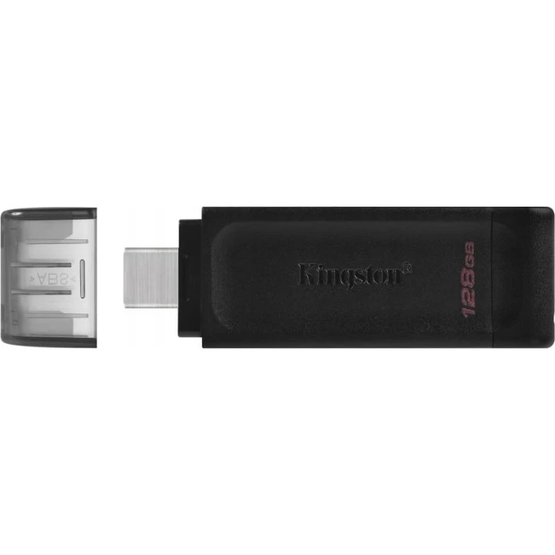 Kingston DataTraveler 70 128GB USB-C (USB 3.2 Gen 1) - Sort