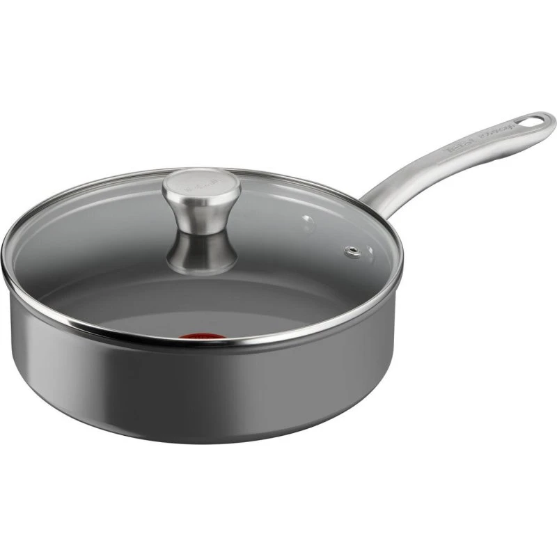 Tefal Renew+ C4243253 stegepande 24 cm, grå med låg