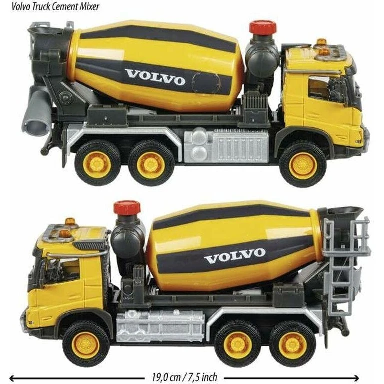 Majorette Volvo betonblander 19 cm – gul (legetøjslastbil)