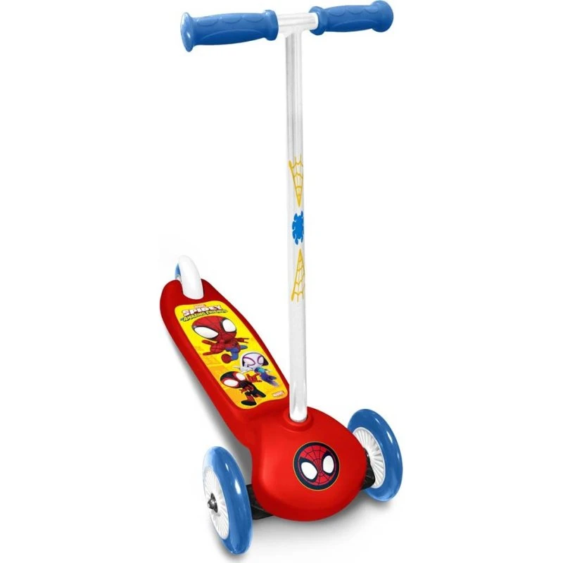 Spidey 3-hjulet løbehjul, rød – stabil med bremse