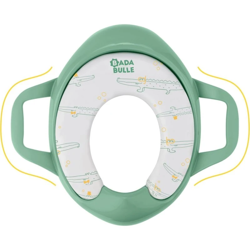 Badabulle Toiletsæde med håndtag – Krokodille