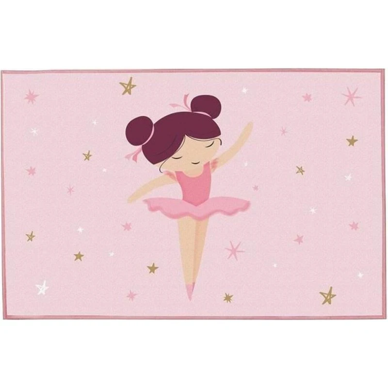 Fun House Ballerina børnetæppe 80x120 cm - rosa