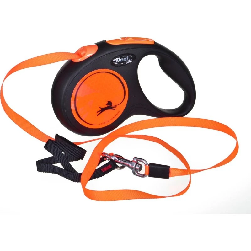 Flexi New Neon S rulleline 5 m – orange