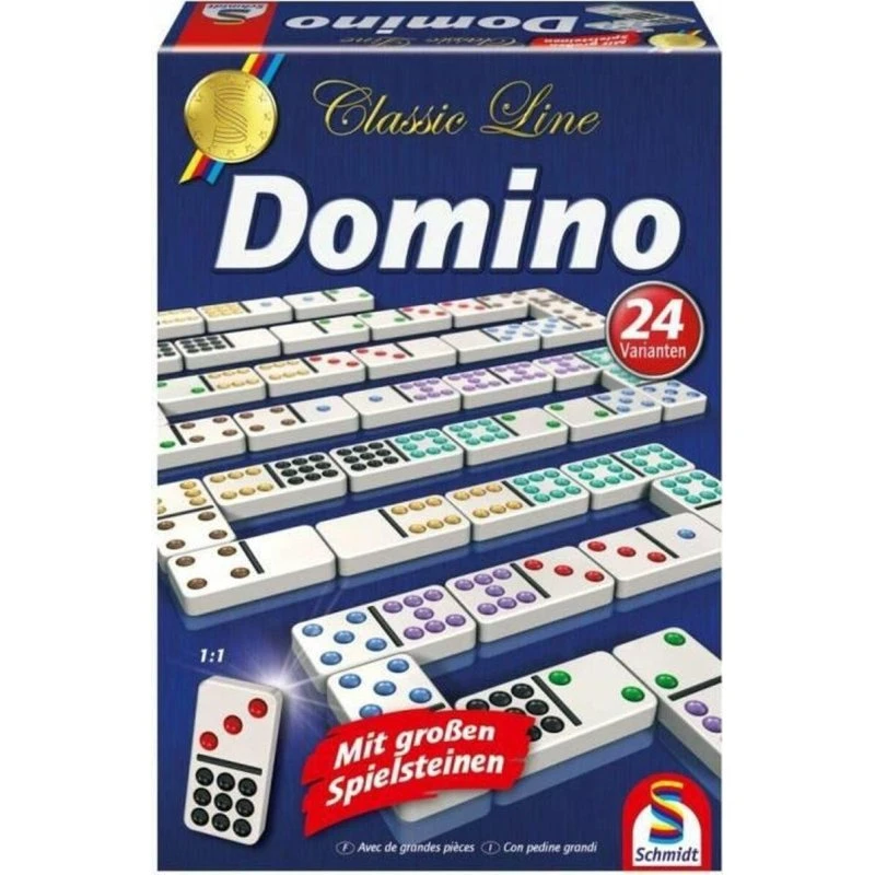Schmidt Spiele Domino Classic Line - multifarvet