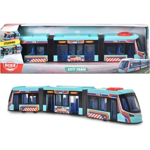 Siemens City Tram sporvogn 41,5 cm - blå