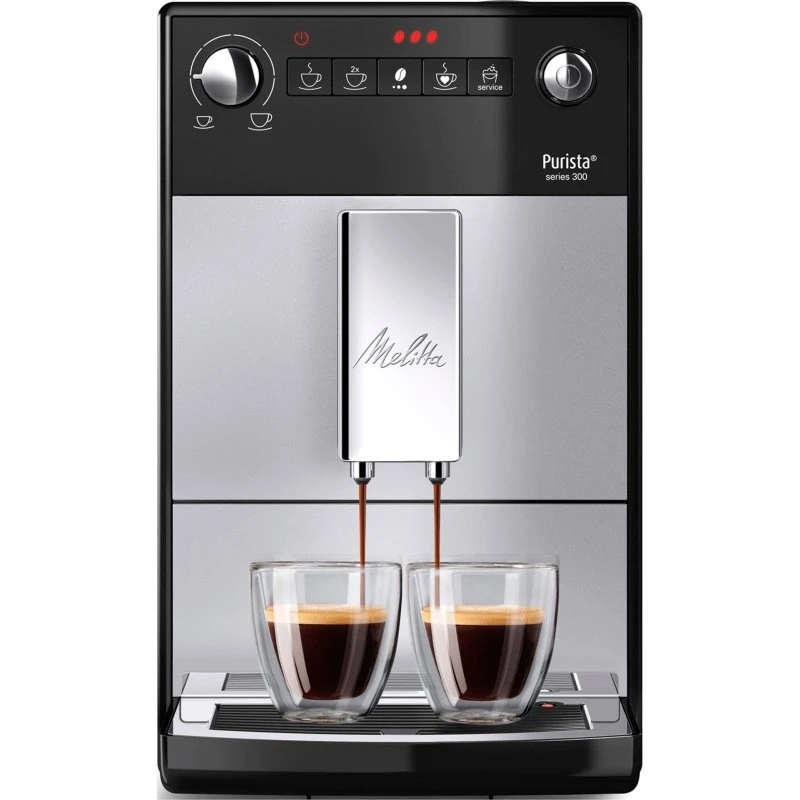 Melitta Purista F230-101 helautomatisk kaffemaskine, sølv
