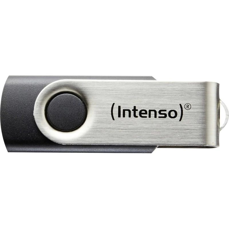Intenso Basic Line 32GB USB 2.0 USB-A stik - sort/sølv