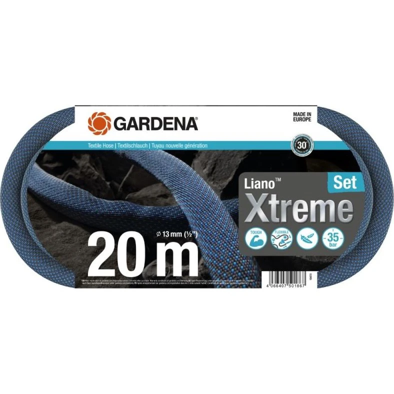 Gardena Liano™ Xtreme tekstilslange 13 mm (1/2") 20 m - sæt