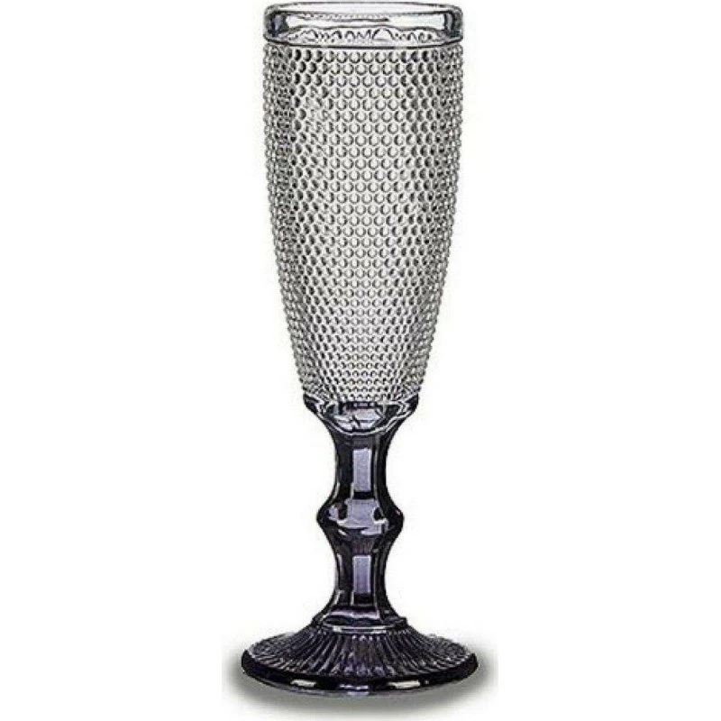 Vivalto Champagneglas Fløjte 185 ml – Gennemsigtig/Antracit