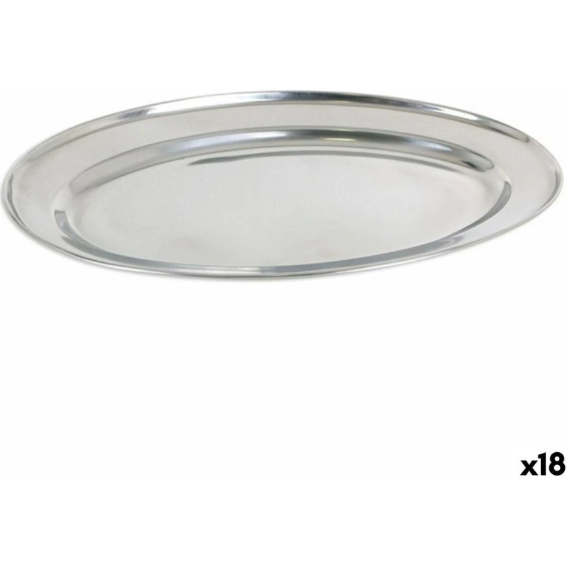 Privilege Serveringsbakke i rustfrit stål, oval 35×22,2 cm (18 stk)
