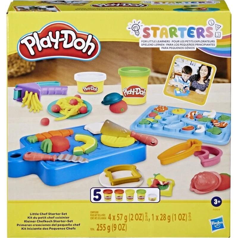 Play-Doh Little Chef Starter Set – 5 farver & køkkentilbehør