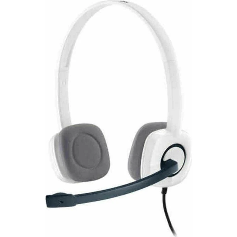 Logitech H150 headset med mikrofon, hvid