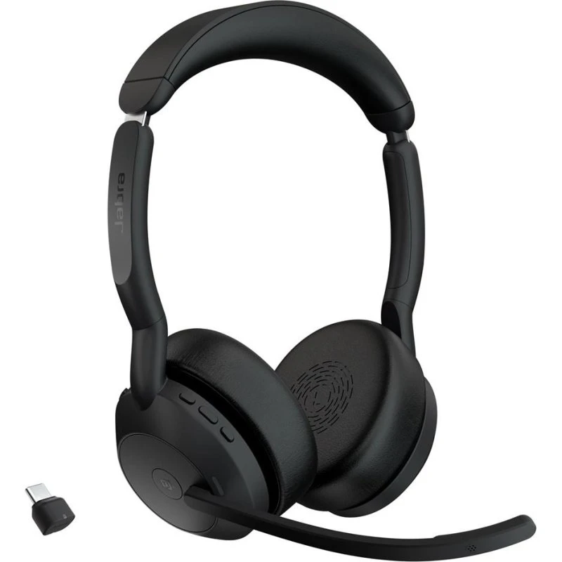 Jabra Evolve2 55 MS Stereo trådløs høretelefoner, sort