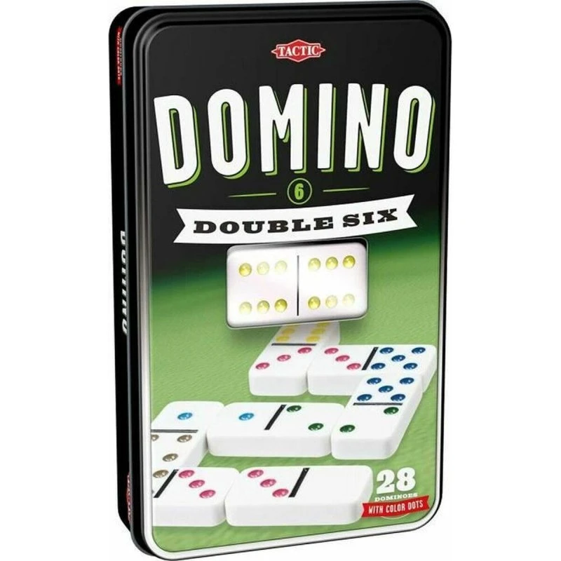 Tactic Domino Double 6 - metalæske