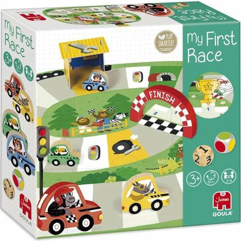 Diset My First Race brætspil – børnespil 3+ (2-4 spillere)