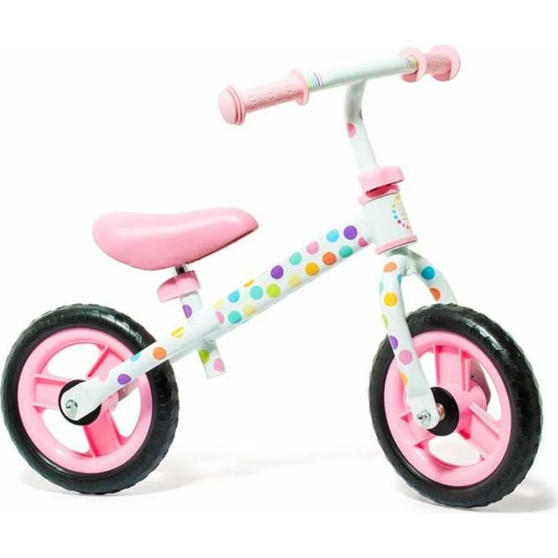 Moltó løbecykel 10" Pink uden pedaler