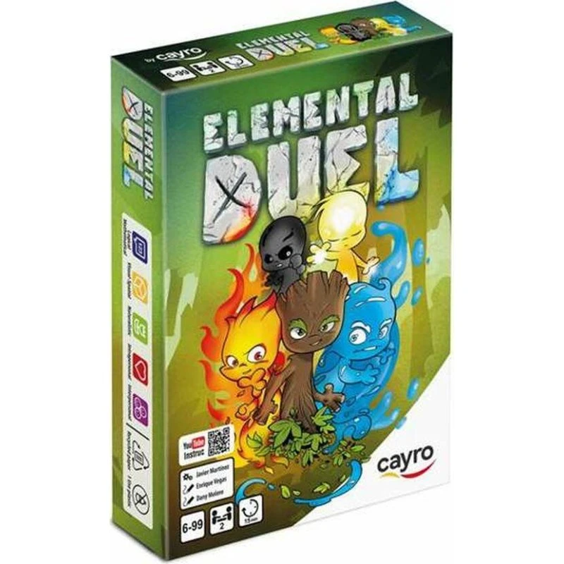 Cayro Elemental Duel – kort- og brætspil for 2 spillere