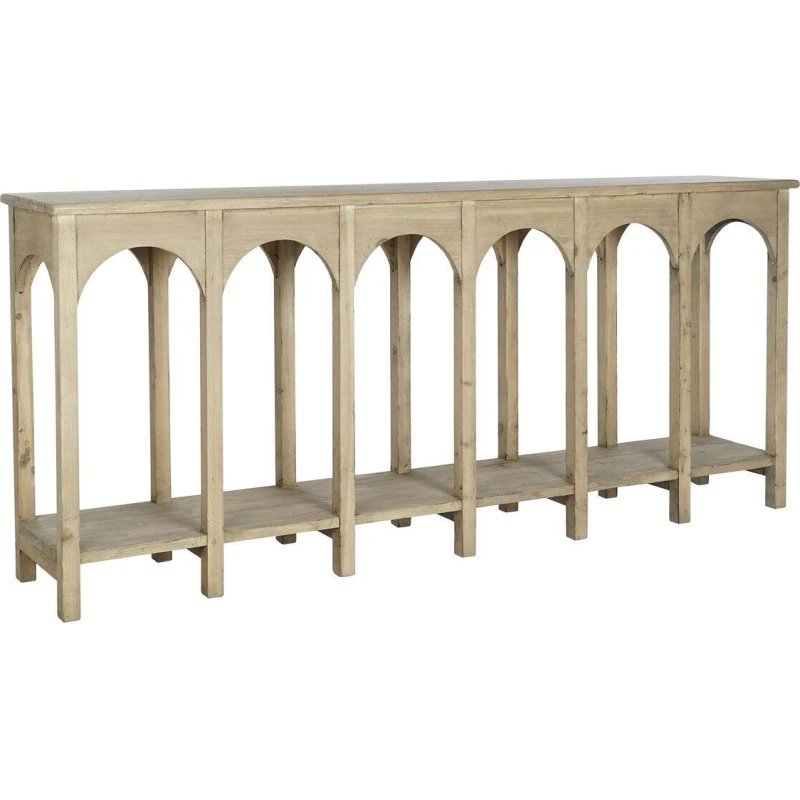 DKD Home Decor konsolbord i brun fyrretræ 210x38x90 cm