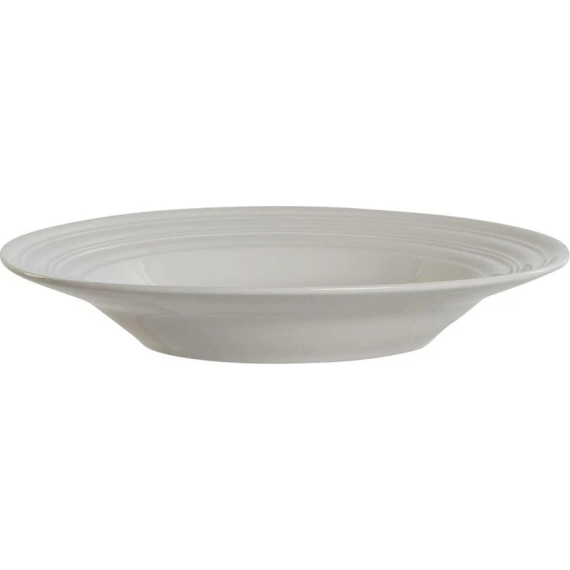 DKD Home Decor Dyb tallerken hvid porcelæn 20x20x3 cm (4 stk)