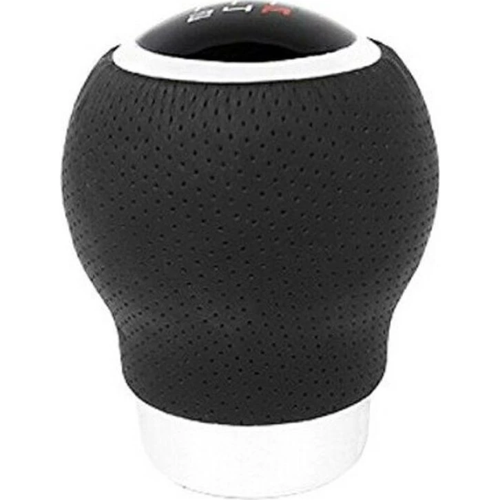 BC Corona gearstangsknop i læder 27 mm - med aftrækker