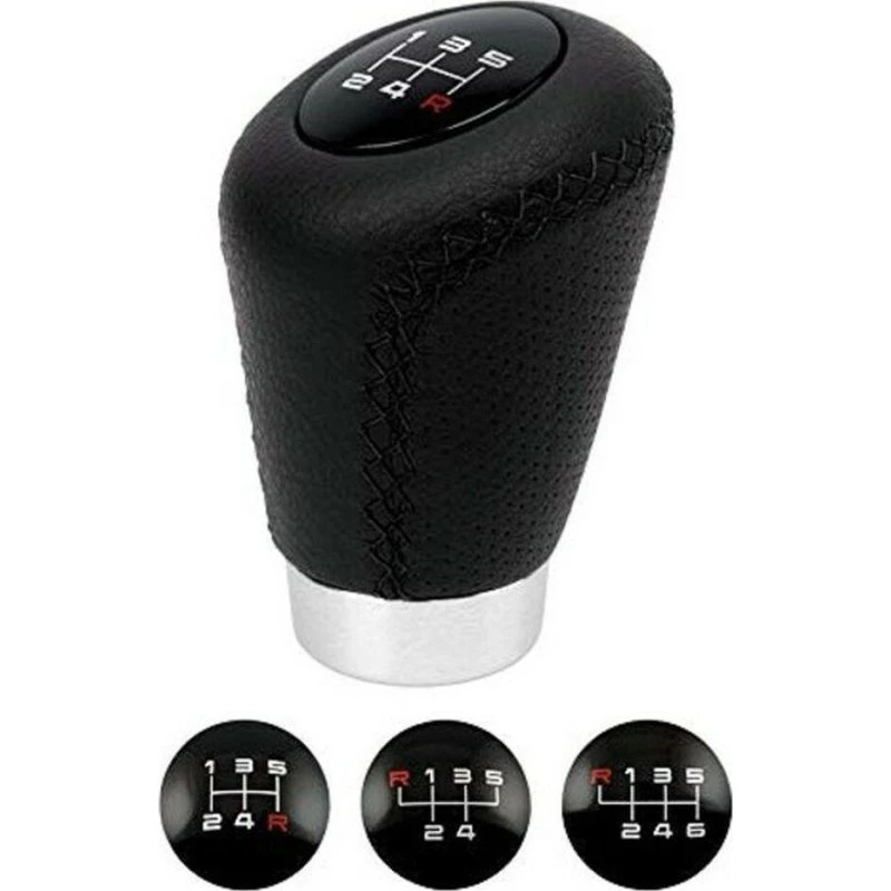 BC Corona Sport gearstangsknop - sort læder