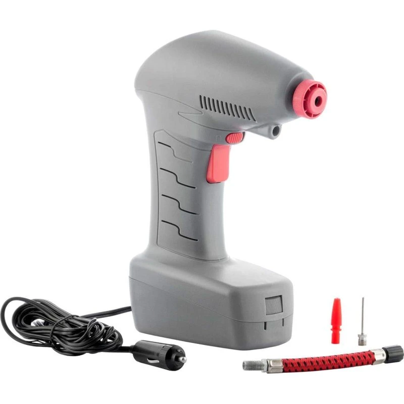 Airpro Kompressor 12V til bil med LED og 3 dyser