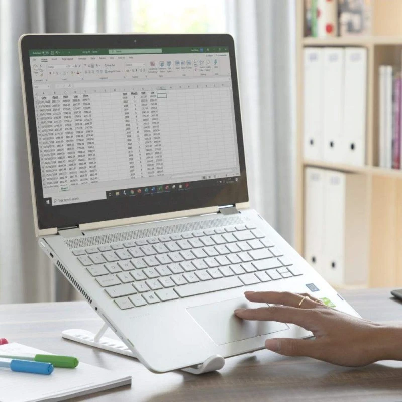 InnovaGoods Flappot Justerbart laptopstativ 10–17'' (hvid/grå)