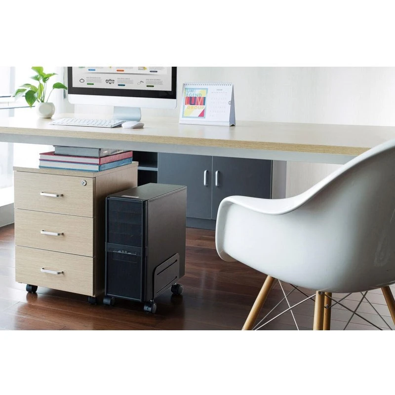 Neomounts CPU-M100BLACK CPU-holder med hjul, sort (12–21 cm, 10 kg)