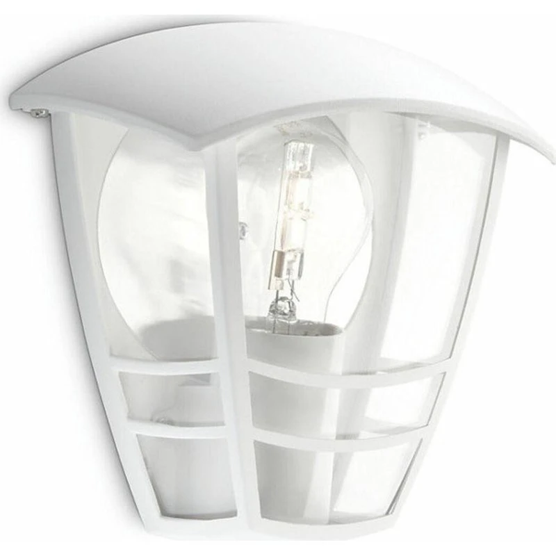 Philips Creek udendørs væglampe 19,5 cm, hvid (E27)