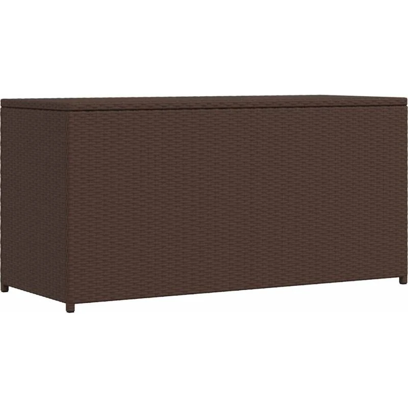 vidaXL udendørs opbevaringskasse 120x50x60 cm polyrattan, brun