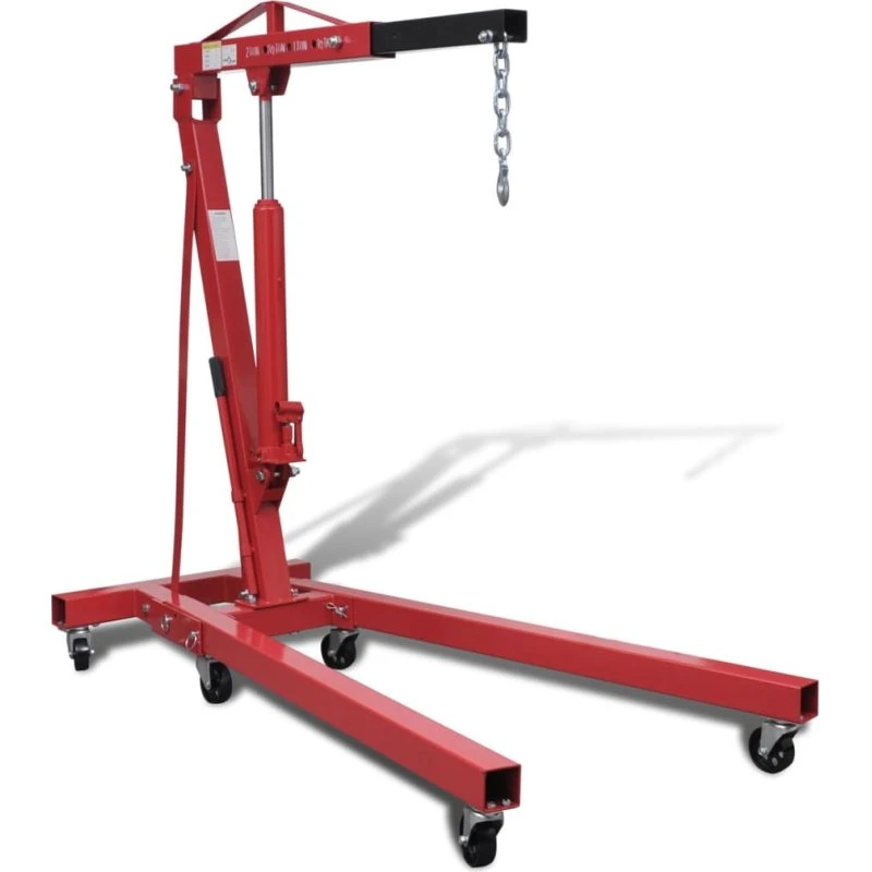 vidaXL sammenklappelig motorkran 2.000 kg (88,2 kg)