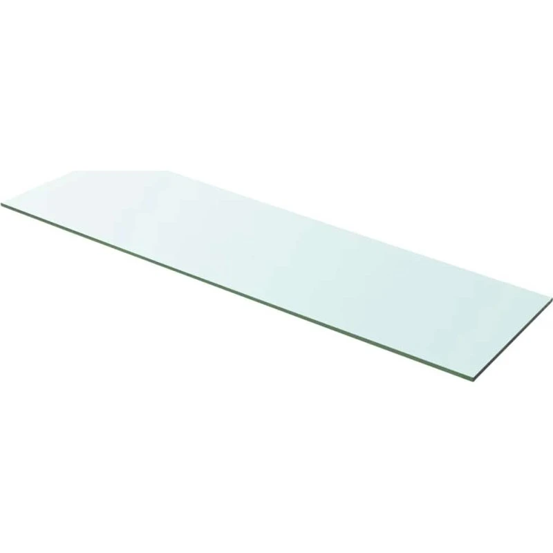 vidaXL Glaspanel hylde klar 100x30 cm, 8 mm (15 kg)